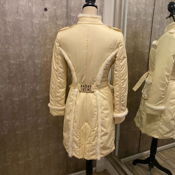 Roccobarocco real mink detailed puffer jacket, size 6 - Picture 9 of 15